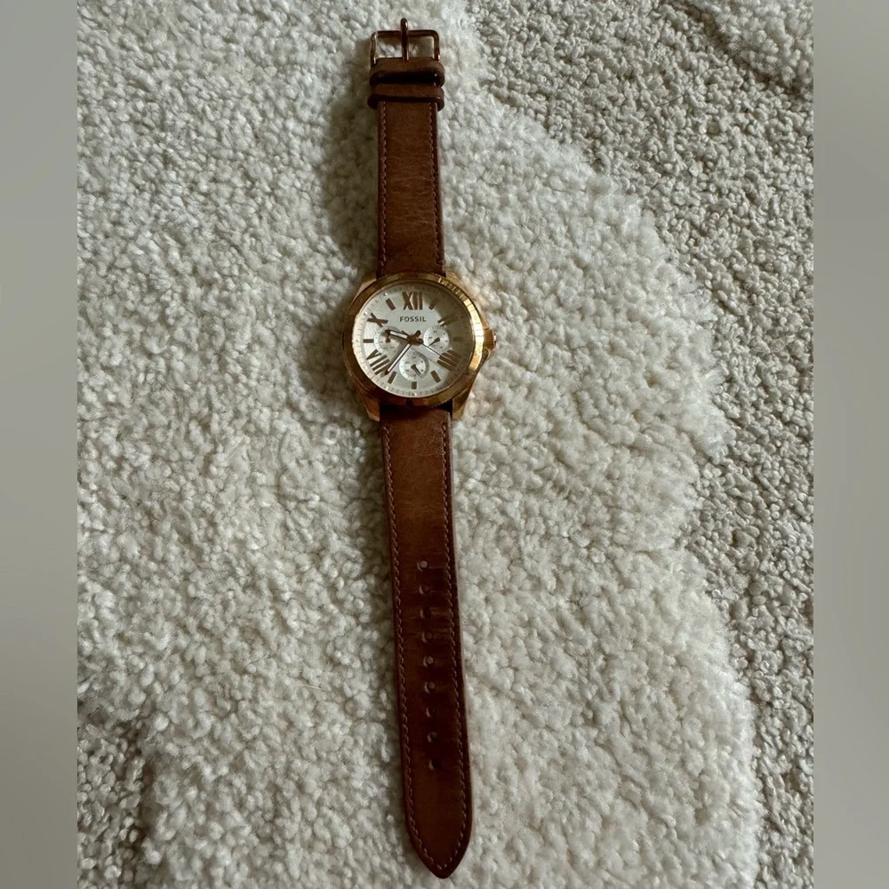 Fossil Cecile Watch in Rose Gold—New Battery!